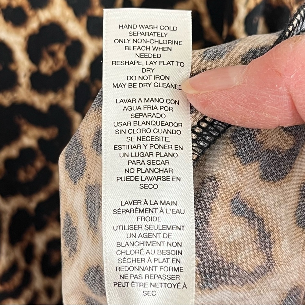 Chico’s Animal Annie Leopard Print Shift Dress Size 2 (US Large 12) - Picture 8 of 11